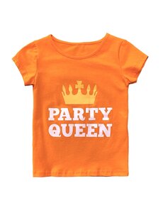 Party Queen Shirt - Orange