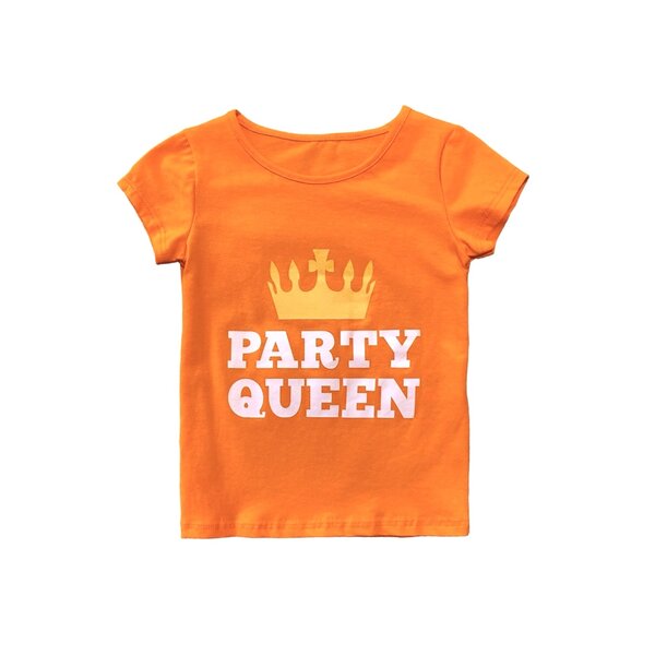 Party Queen Shirt - Orange