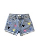  Colorful Hearts Short - Blue