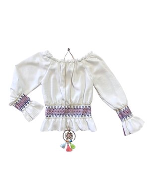  Boho Top - White