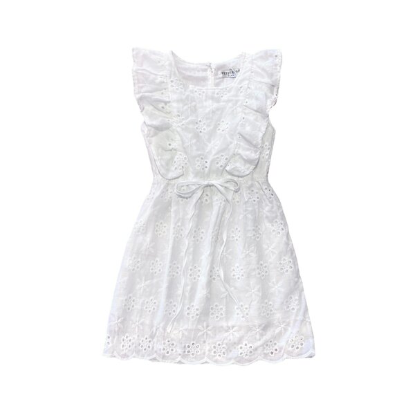 Milly Broderie Dress - White