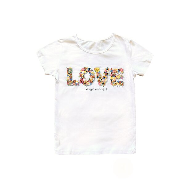 Flower Love Shirt - White