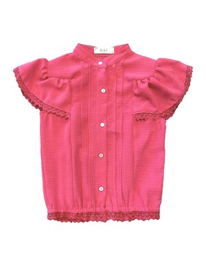  Lois Lace Top - Fuchsia