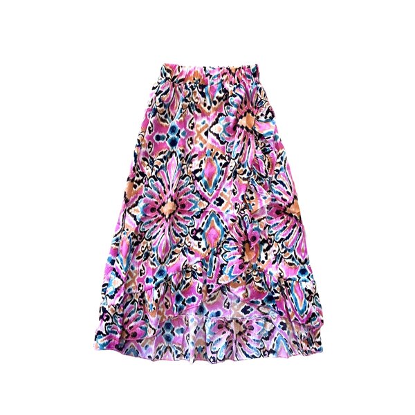 Long Spanish Skirt - Pink