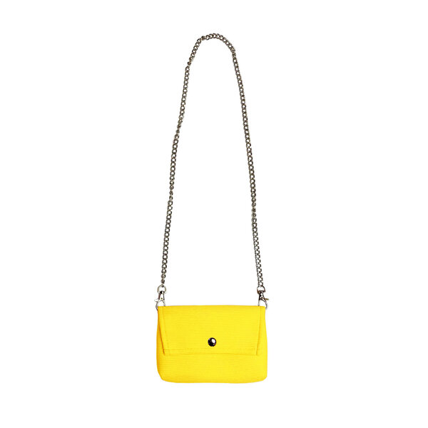 Pretty Bag -  Yellow (Rib Hori)
