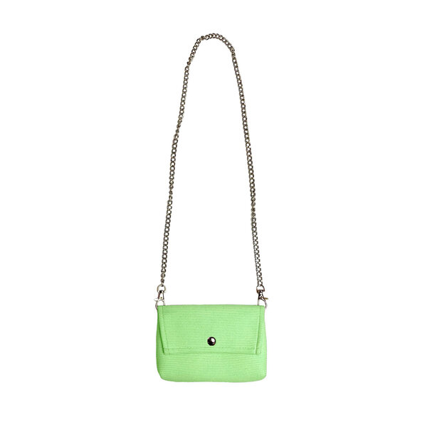 Pretty Bag -  Bright Green (Rib Hori)