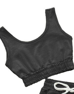  Caylinn Comfy Jogging Top - Black