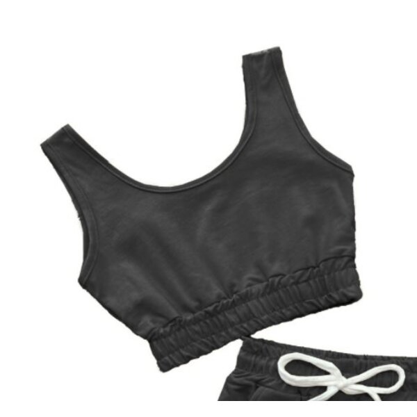 Caylinn Comfy Jogging Top - Black