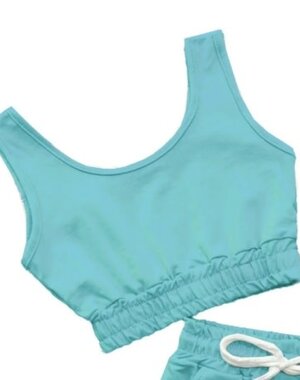  Caylinn Comfy Jogging Top - Aqua