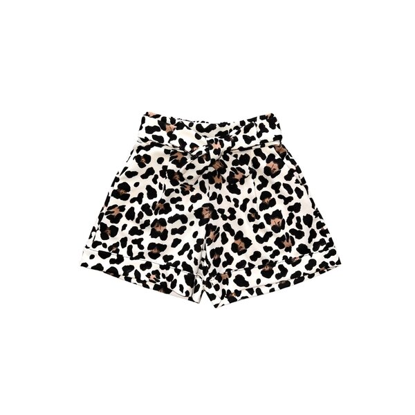Cute Leopard Shortje - Beige/Brown/Black