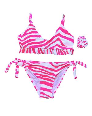  Seychelle  Zebra Bikini - Pink/White