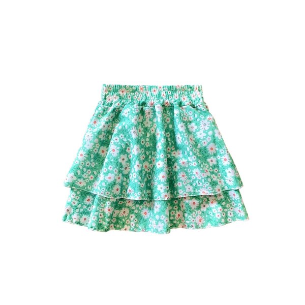 Happy Flower Skirt - Mint