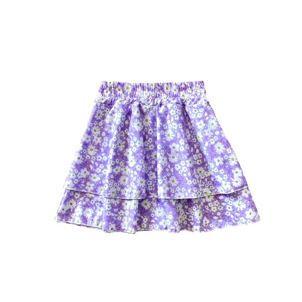 Happy Flower Skirt - Lila