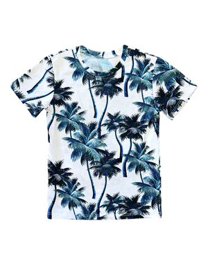  Palm Shirt - White/Navy