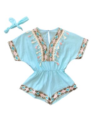  Isla Ibiza Jumpsuit - Mint Blue