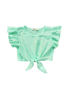 Benti Broderie Top - Mint