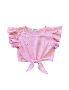 Benti Broderie Top - Light Pink