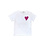 Sparkling Heart Shirt - White/Fuchsia