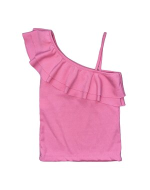  One Shoulder Top - Candy Pink