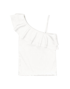  One Shoulder Top - White