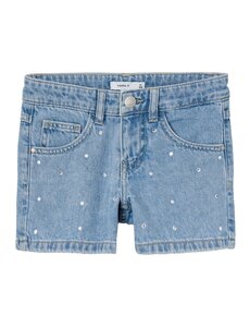  Name it NKFROSE Denim Sparkle Short - Light Blue