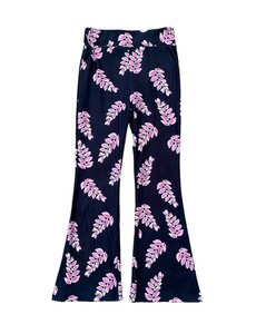 Leaves Flared - Black/Pink