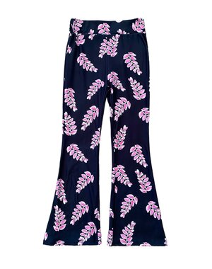  Leaves Flared - Black/Pink