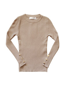 Nova Button Top - Camel