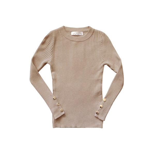 Nova Button Top - Camel