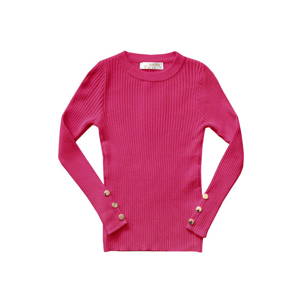 Nova Button Top - Fuchsia