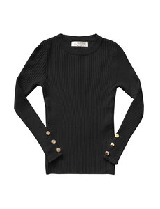 Nova Button Top - Black