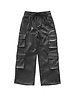  Leather Double Pocket Pants - Black