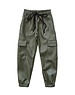  Luna Leather Pocket Pants - Army Green