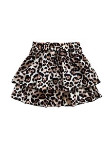  Olivia leopard Skirt - Brown