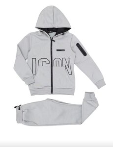 Vest Icon Jogging Set - Grey