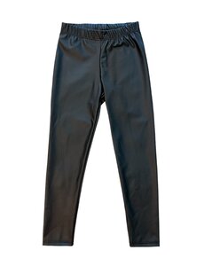 Leather Basic Legging  - Black