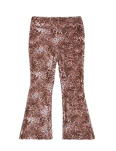 Cheetah Velvet Flared - Blush Brown
