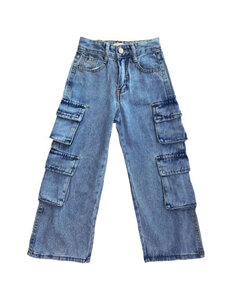 Double Pocket Jeans - Dark Blue