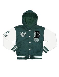 Varsity Mini Hoody Vest - Green/White