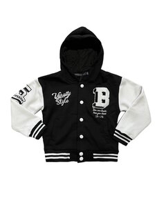 Varsity Mini Hoody Vest - Black/White