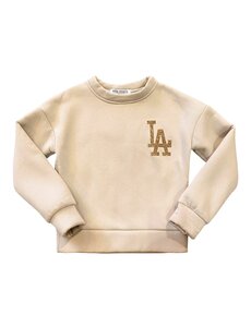 Sparkling LA  Sweater - Beige/Gold