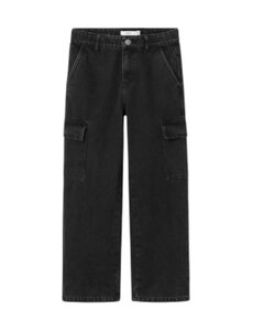 Name It - NKFROSE HW WIDE CARGO JEANS - Black