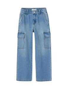 Name It - NKFROSE HW WIDE CARGO JEANS - Light Blue