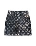  Glitter Denim Skirt - Black