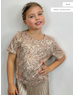  Stylish Sequin Top - Rose Gold