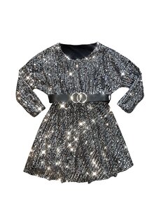 Super Sparkle Dress - Black/Silver