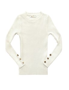  Nova Button Top - White