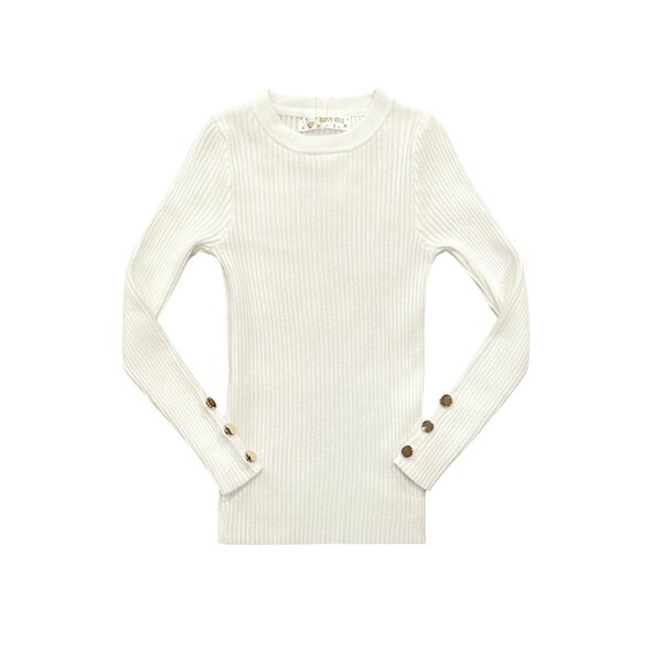 Nova Button Top - White