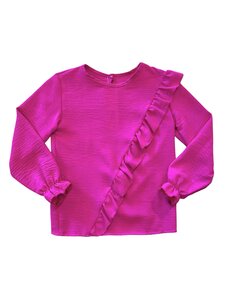 Rosa Ruffle Blouse - Berry