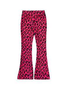  Luna Leopard Flared - Fuchsia/black
